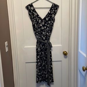 Black floral dress